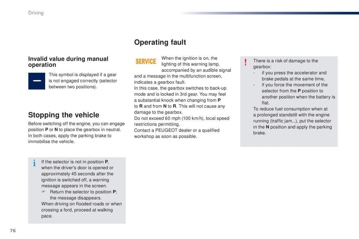 Peugeot 301 owners manual / page 78