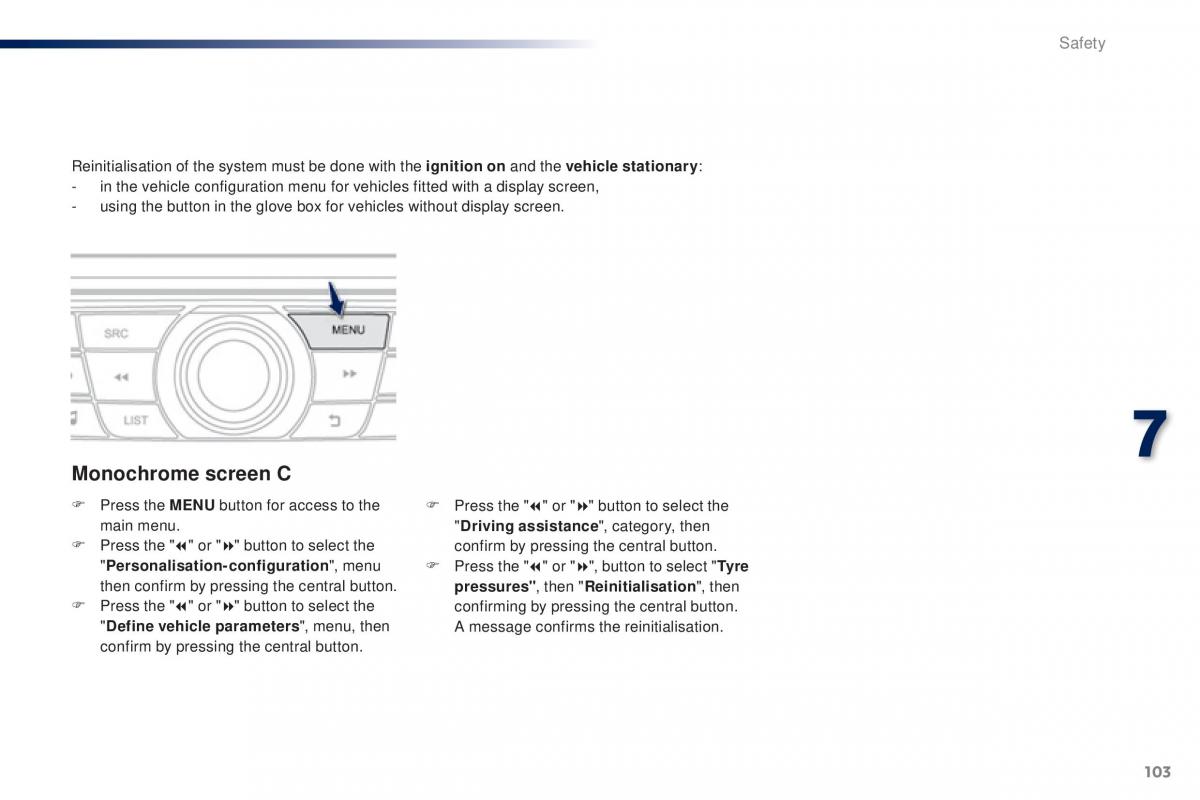 Peugeot 301 owners manual / page 105