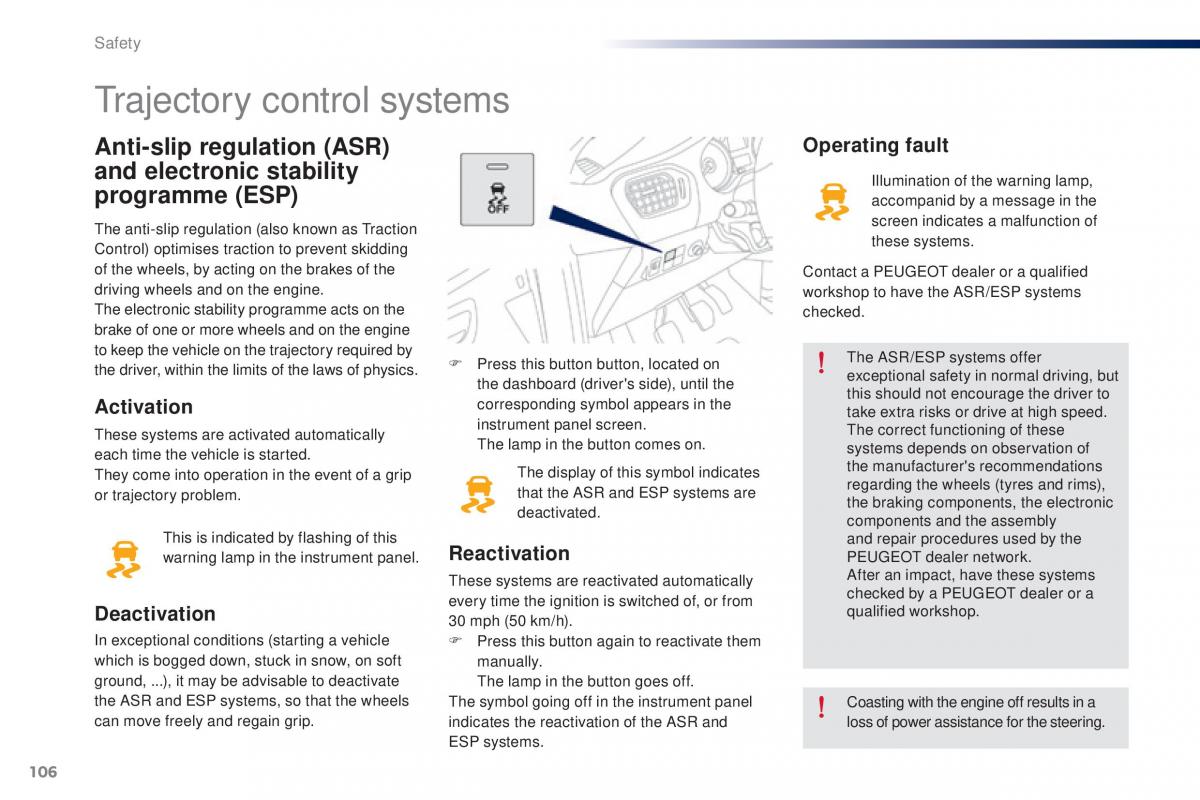 Peugeot 301 owners manual / page 108