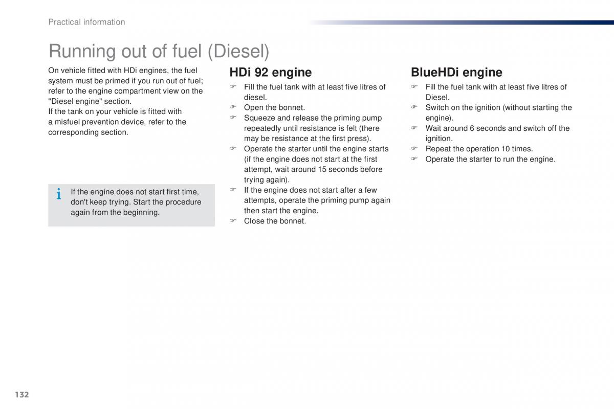 Peugeot 301 owners manual / page 134