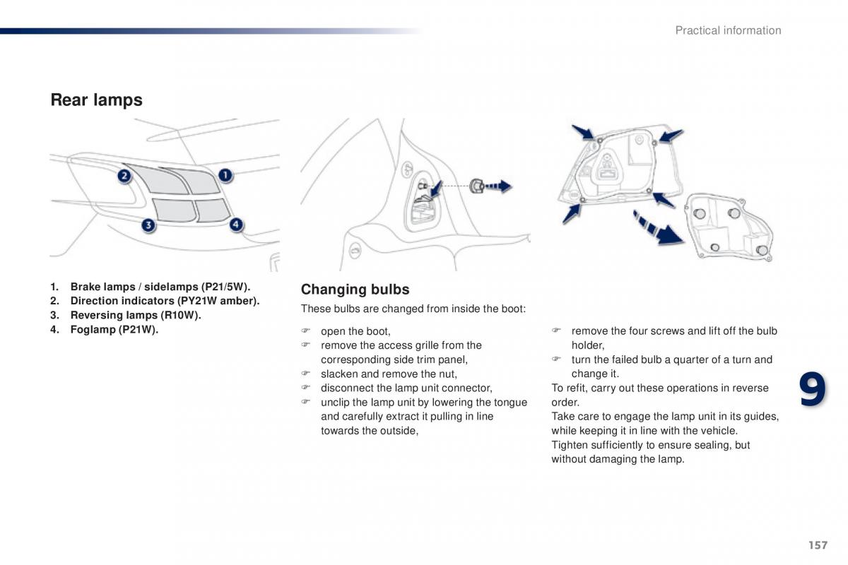 Peugeot 301 owners manual / page 159