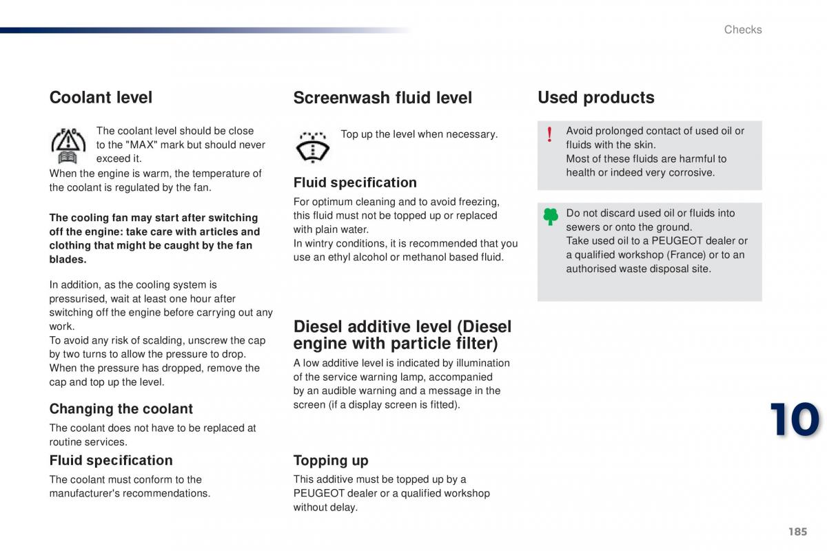 Peugeot 301 owners manual / page 187