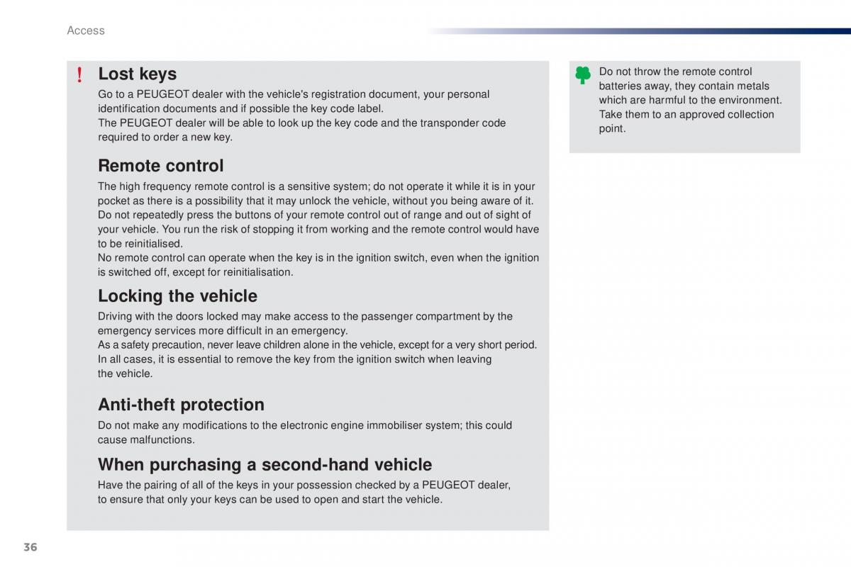 Peugeot 301 owners manual / page 38