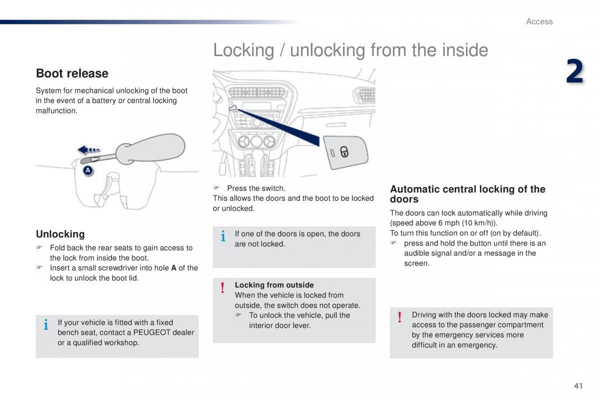 Peugeot 301 owners manual / page 43