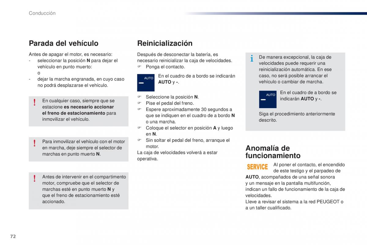 Peugeot 301 manual del propietario / page 74