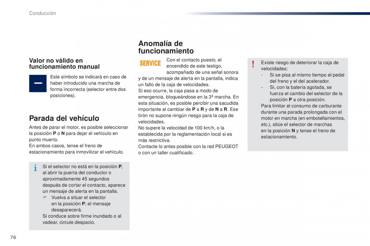 Peugeot 301 manual del propietario / page 78