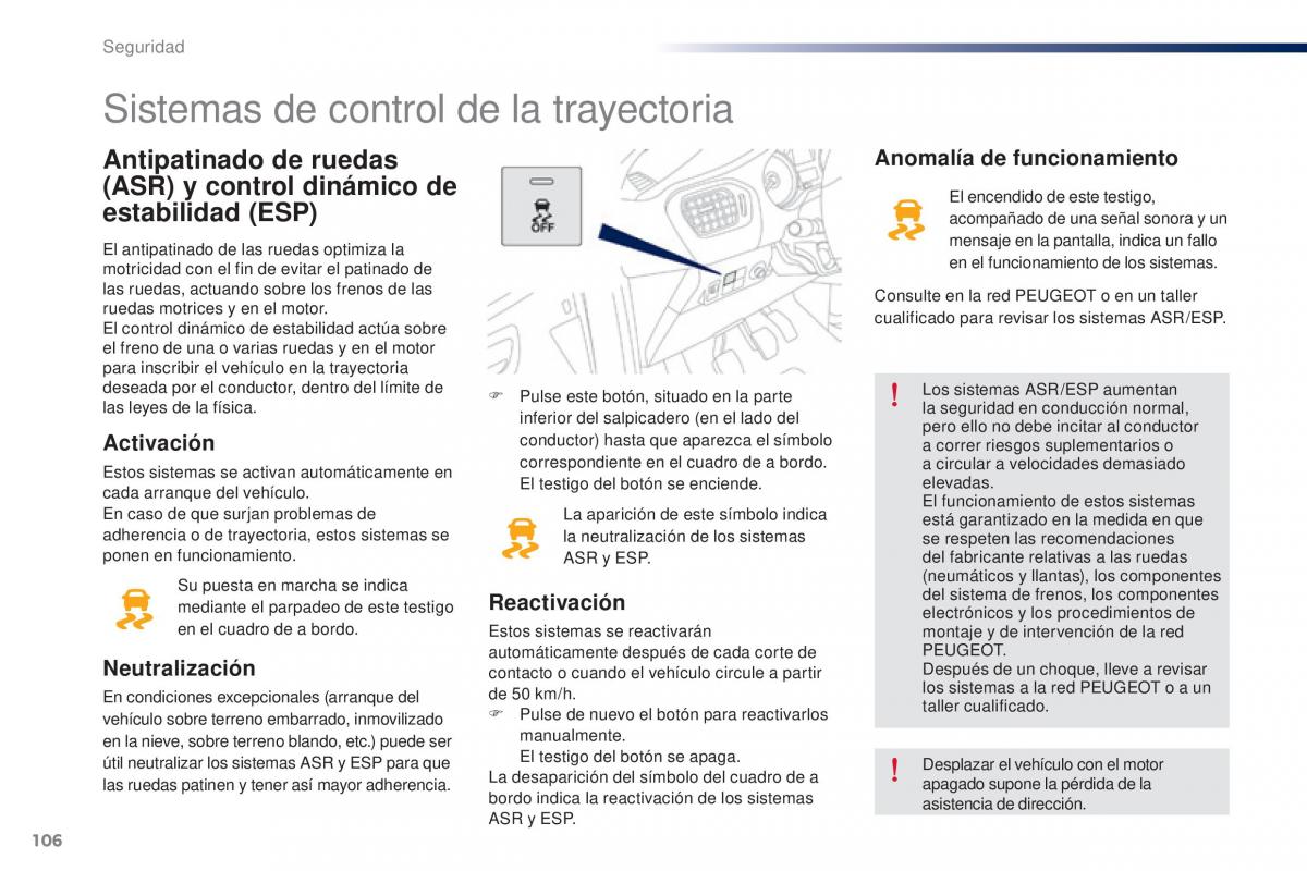 Peugeot 301 manual del propietario / page 108