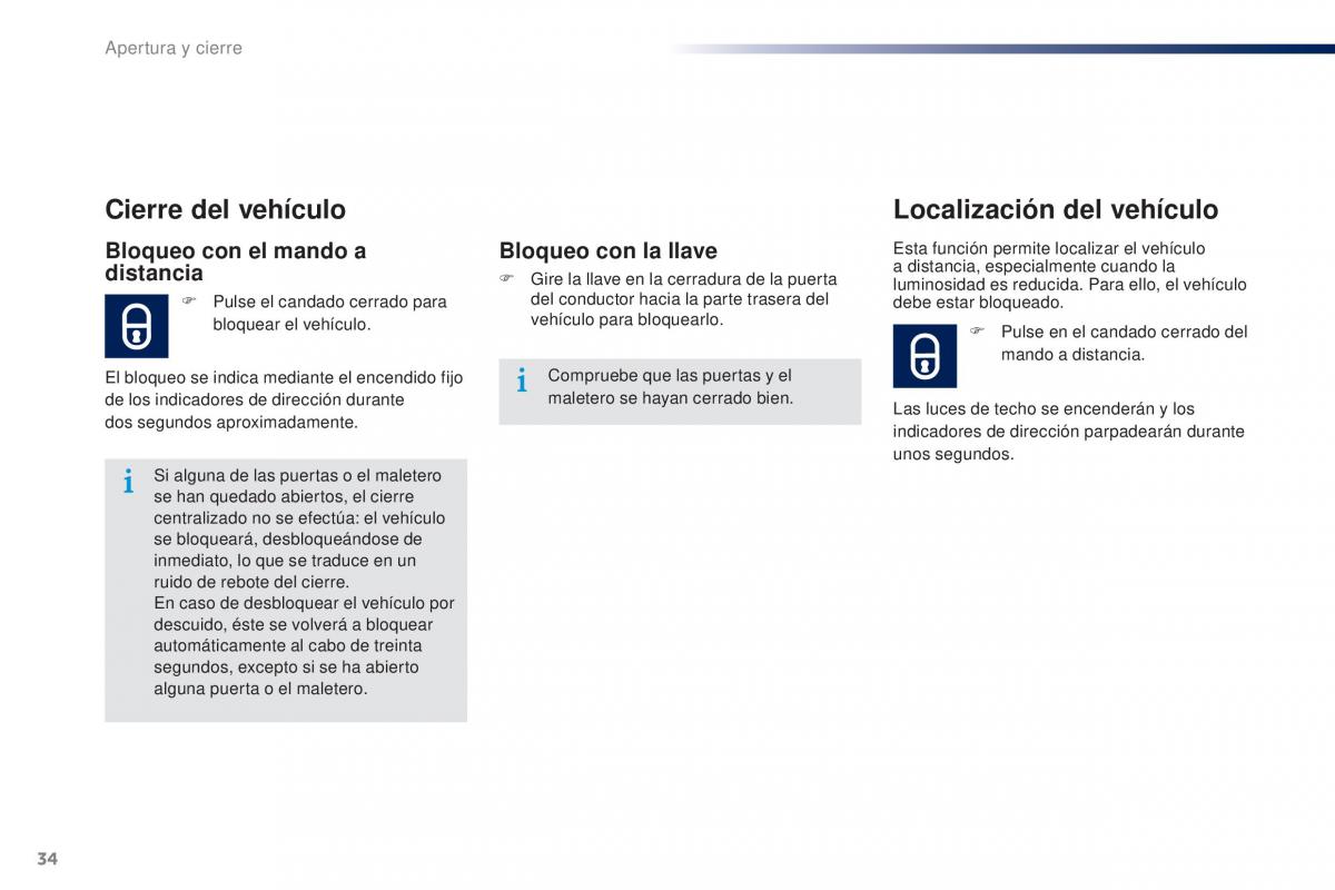 Peugeot 301 manual del propietario / page 36