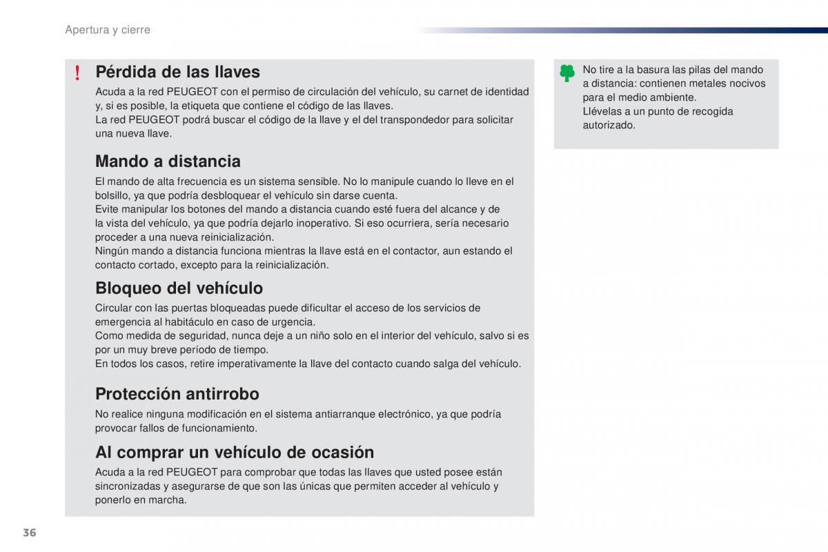 Peugeot 301 manual del propietario / page 38