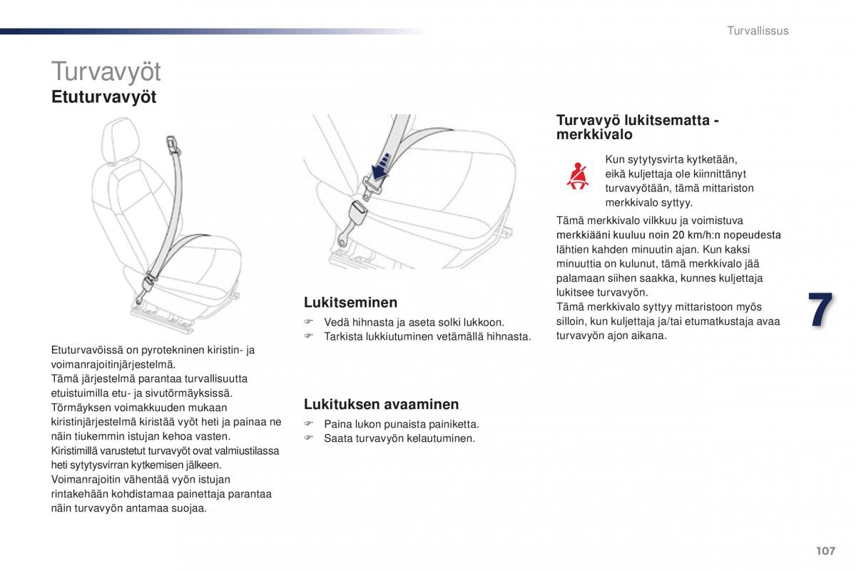 Peugeot 301 omistajan kasikirja / page 109