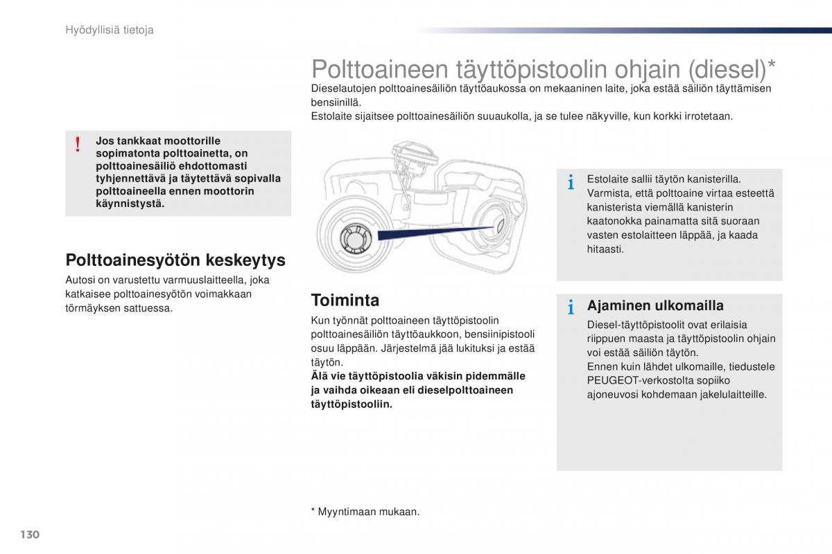 Peugeot 301 omistajan kasikirja / page 132