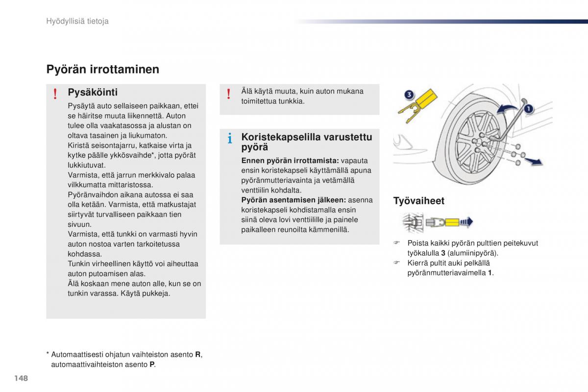 Peugeot 301 omistajan kasikirja / page 150