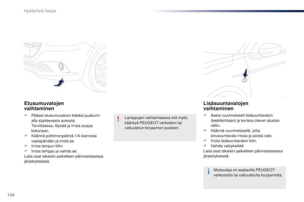 Peugeot 301 omistajan kasikirja / page 158