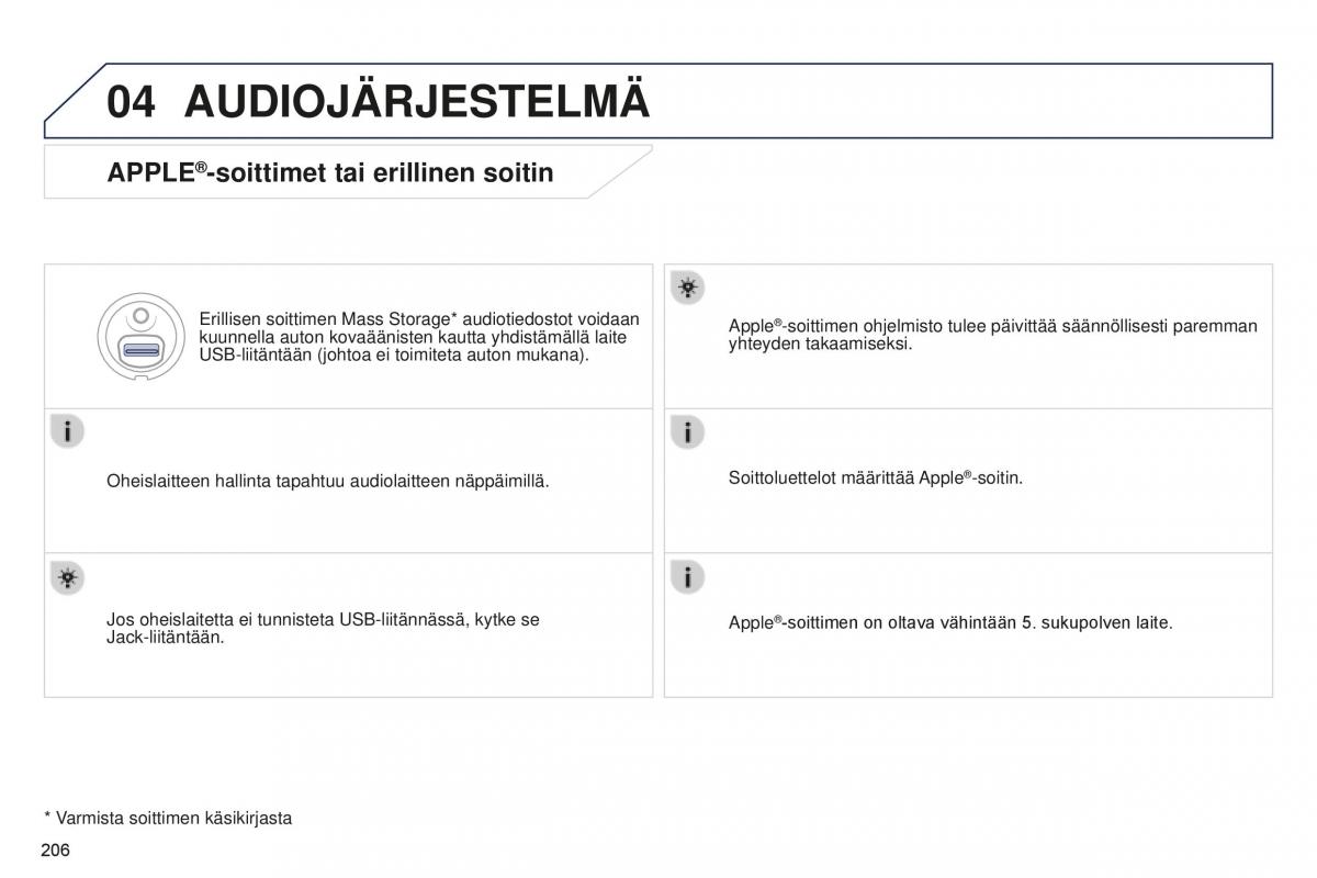 Peugeot 301 omistajan kasikirja / page 208