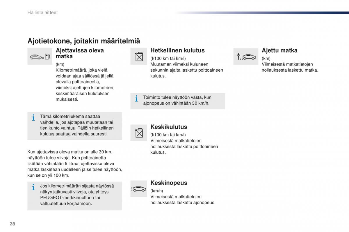 Peugeot 301 omistajan kasikirja / page 30