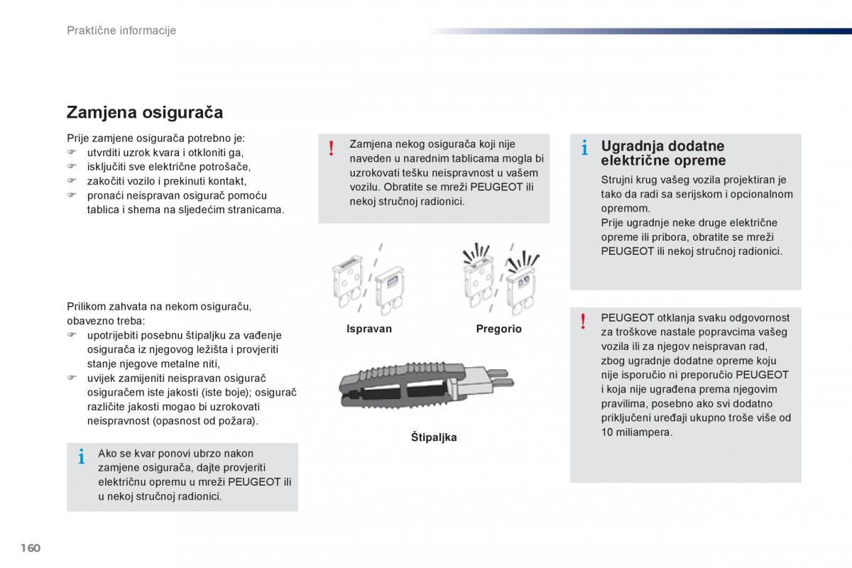 Peugeot 301 vlasnicko uputstvo / page 162