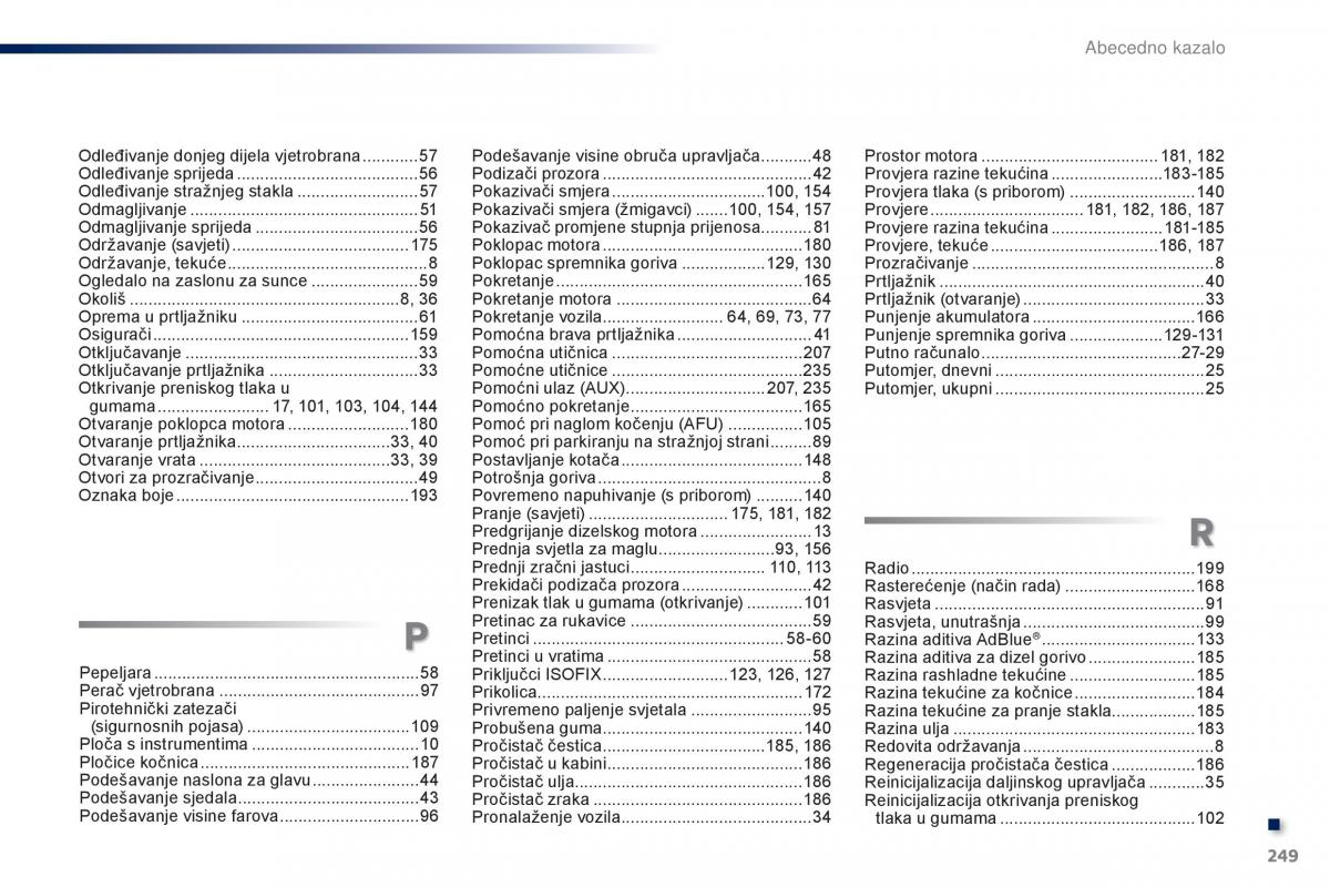 Peugeot 301 vlasnicko uputstvo / page 251