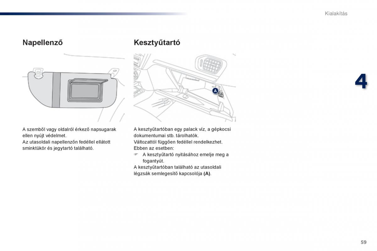 Peugeot 301 Kezelesi utmutato / page 61