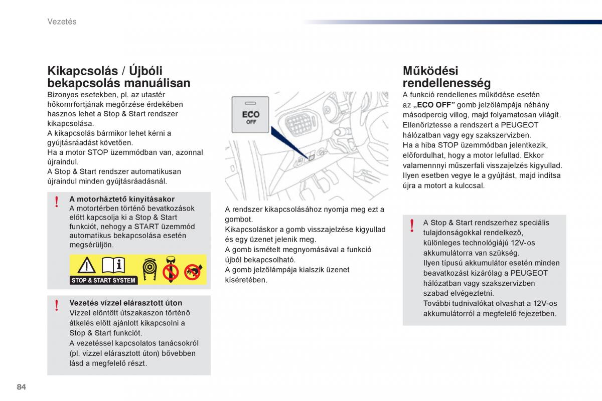 Peugeot 301 Kezelesi utmutato / page 86