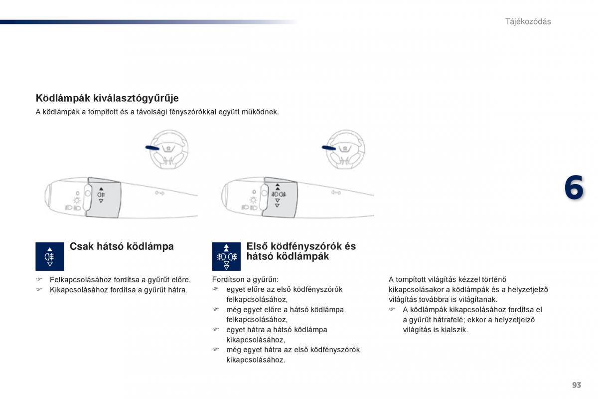 Peugeot 301 Kezelesi utmutato / page 95