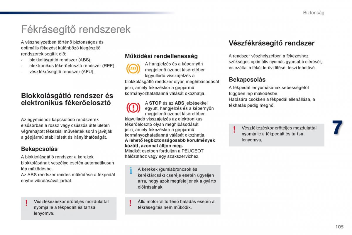 Peugeot 301 Kezelesi utmutato / page 107