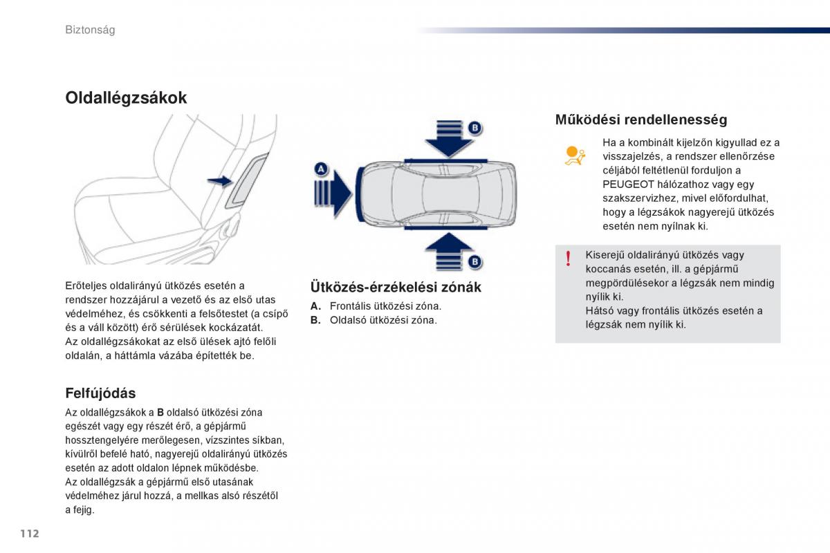 Peugeot 301 Kezelesi utmutato / page 114