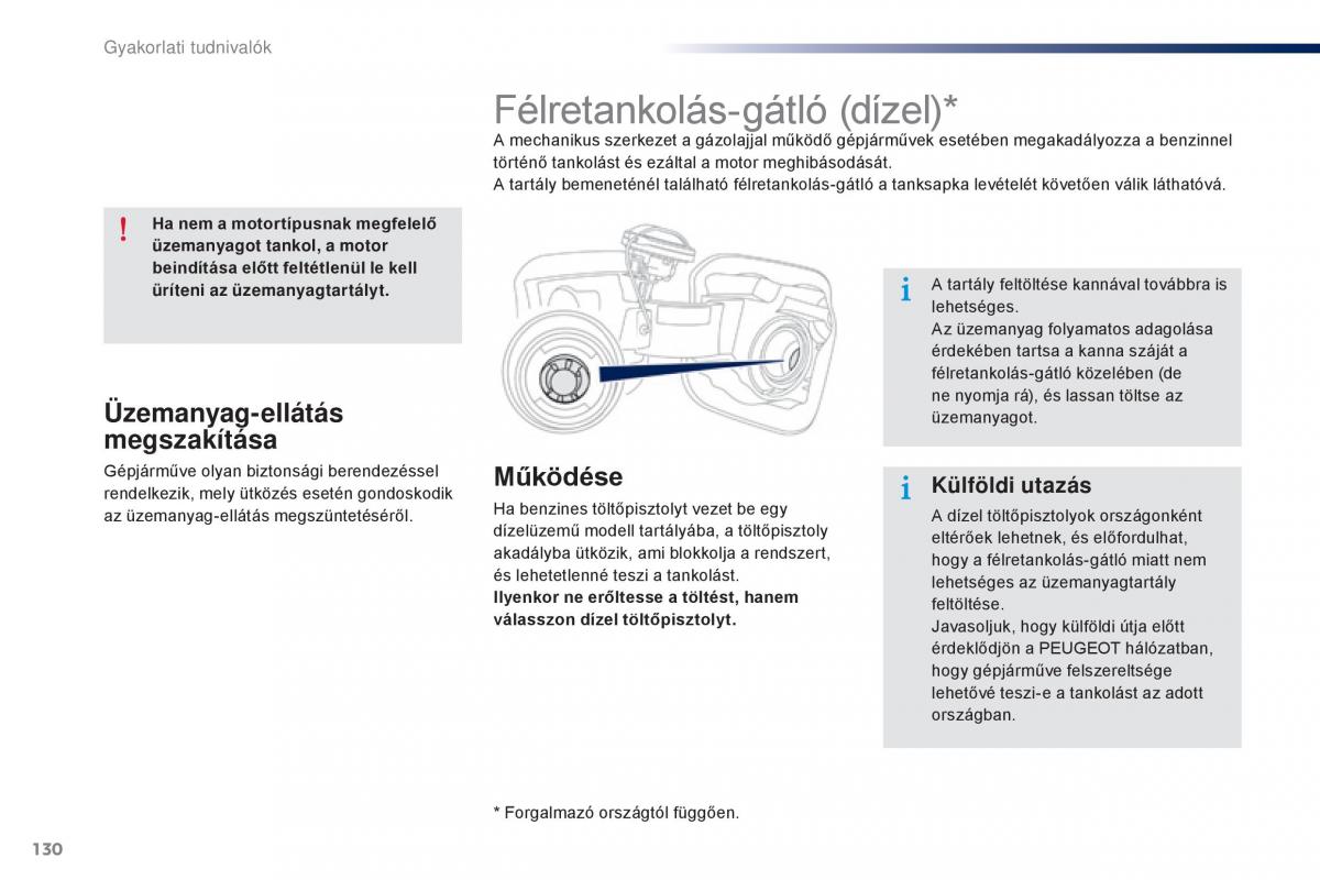 Peugeot 301 Kezelesi utmutato / page 132