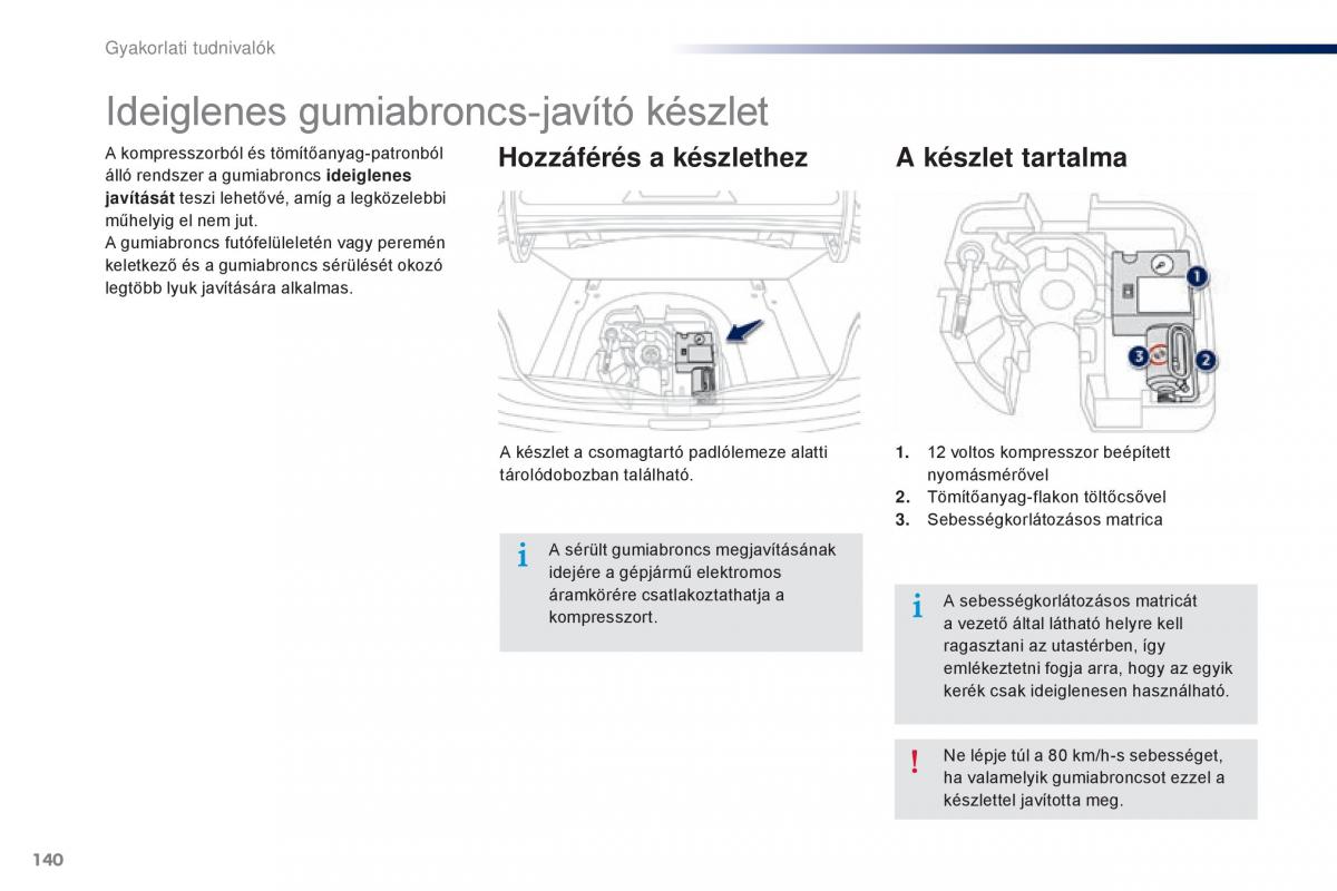 Peugeot 301 Kezelesi utmutato / page 142