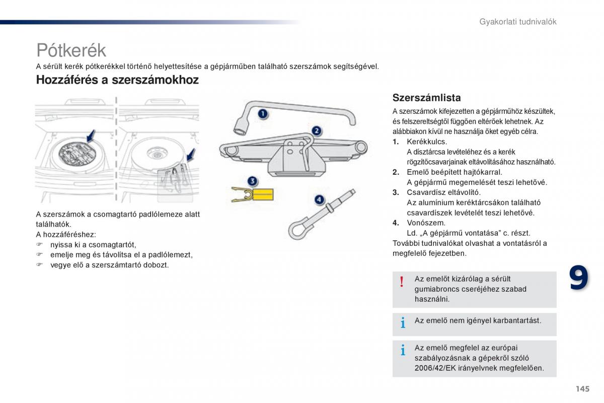 Peugeot 301 Kezelesi utmutato / page 147