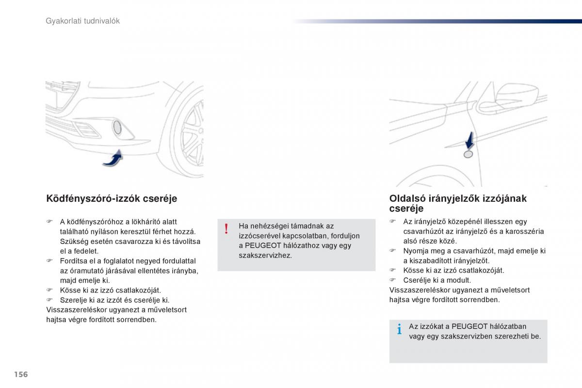 Peugeot 301 Kezelesi utmutato / page 158