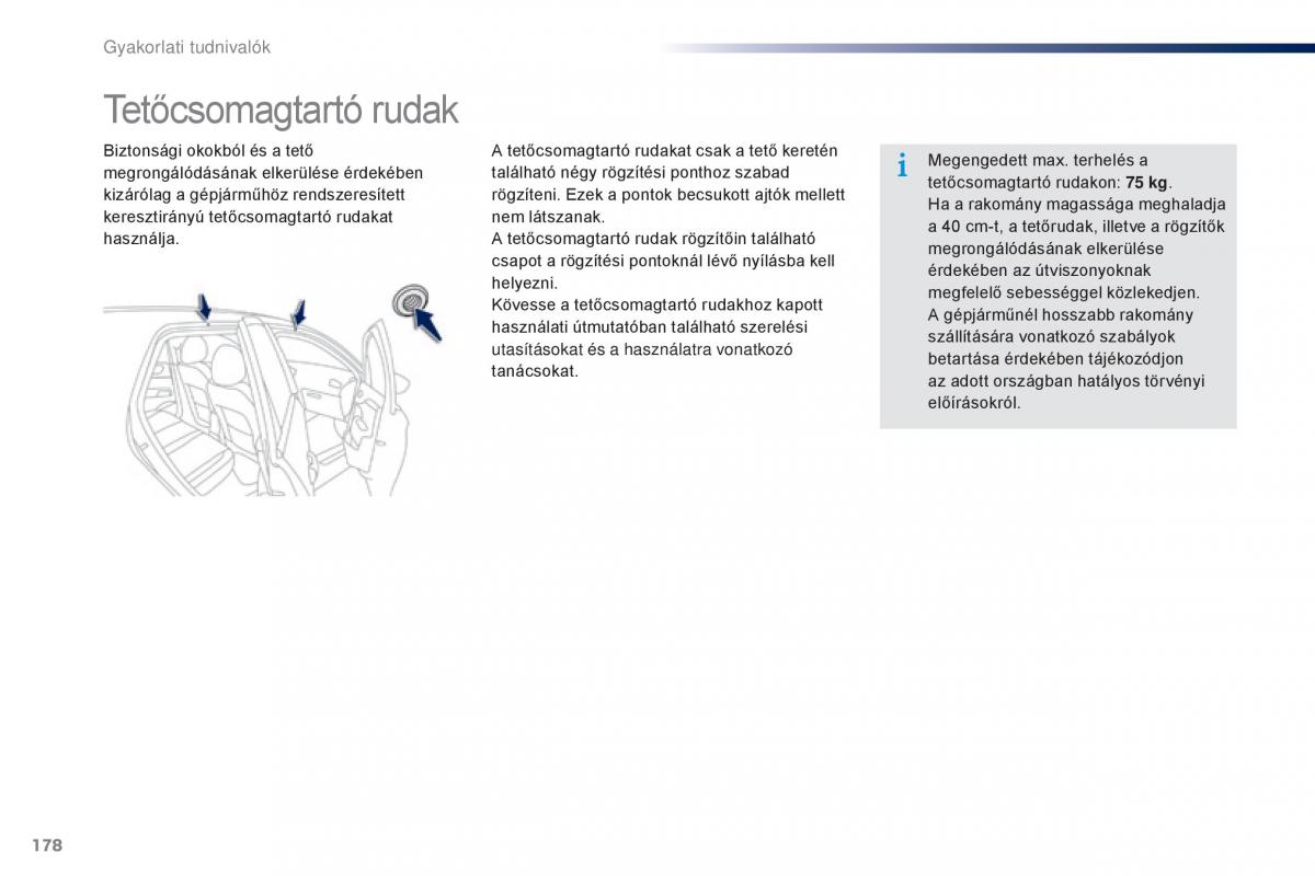 Peugeot 301 Kezelesi utmutato / page 180