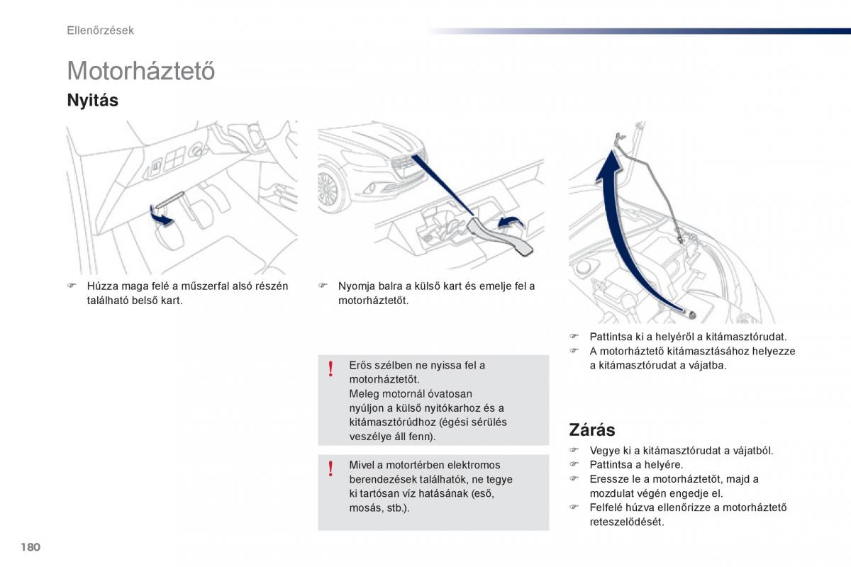 Peugeot 301 Kezelesi utmutato / page 182