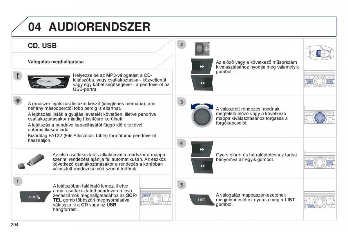 Peugeot 301 Kezelesi utmutato / page 206