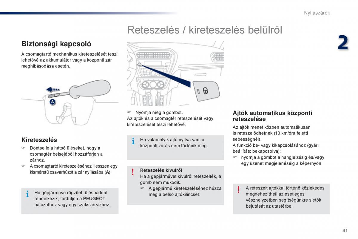 Peugeot 301 Kezelesi utmutato / page 43