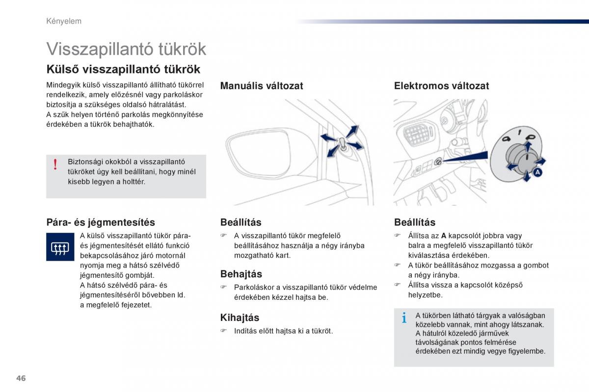 Peugeot 301 Kezelesi utmutato / page 48