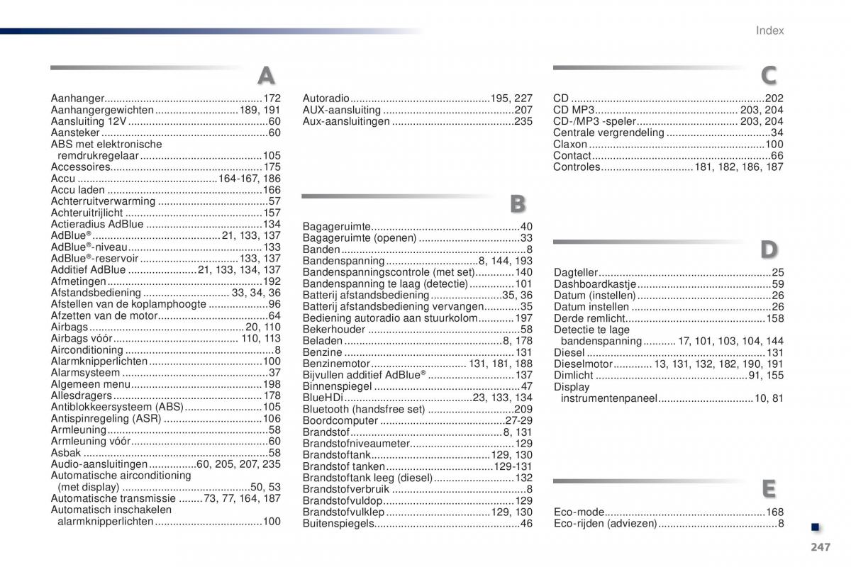 Peugeot 301 handleiding / page 249