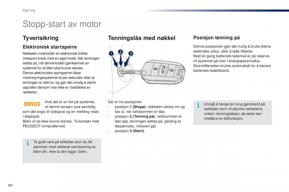 Peugeot 301 bruksanvisningen / page 66