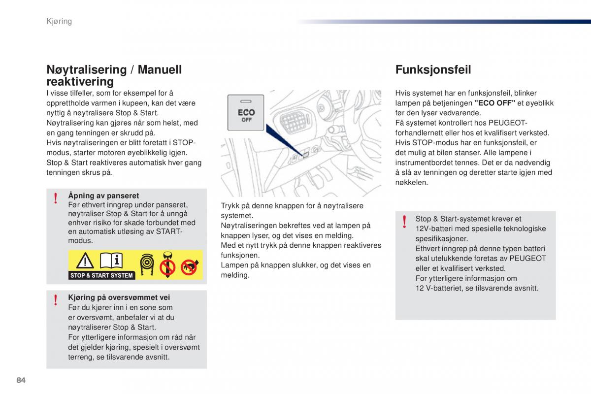 Peugeot 301 bruksanvisningen / page 86