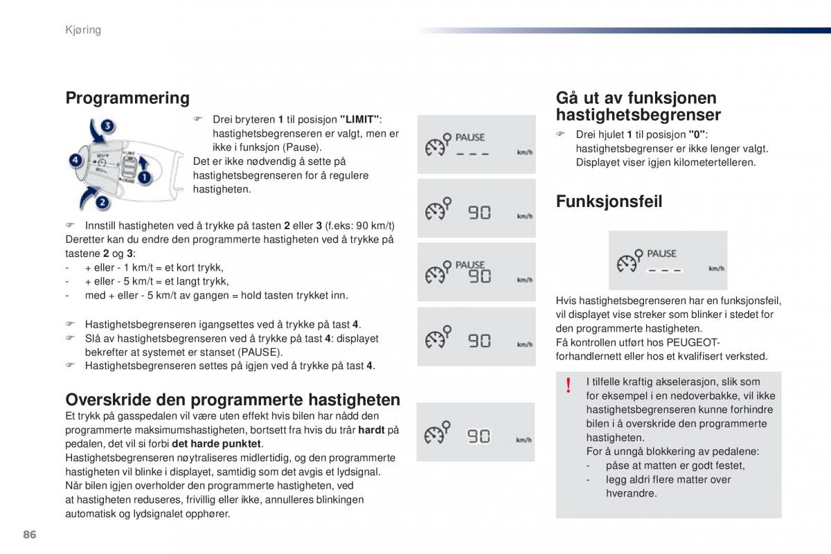 Peugeot 301 bruksanvisningen / page 88