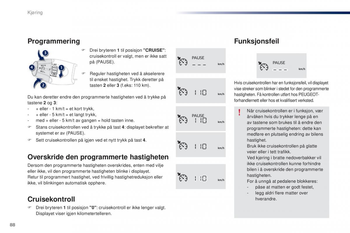 Peugeot 301 bruksanvisningen / page 90