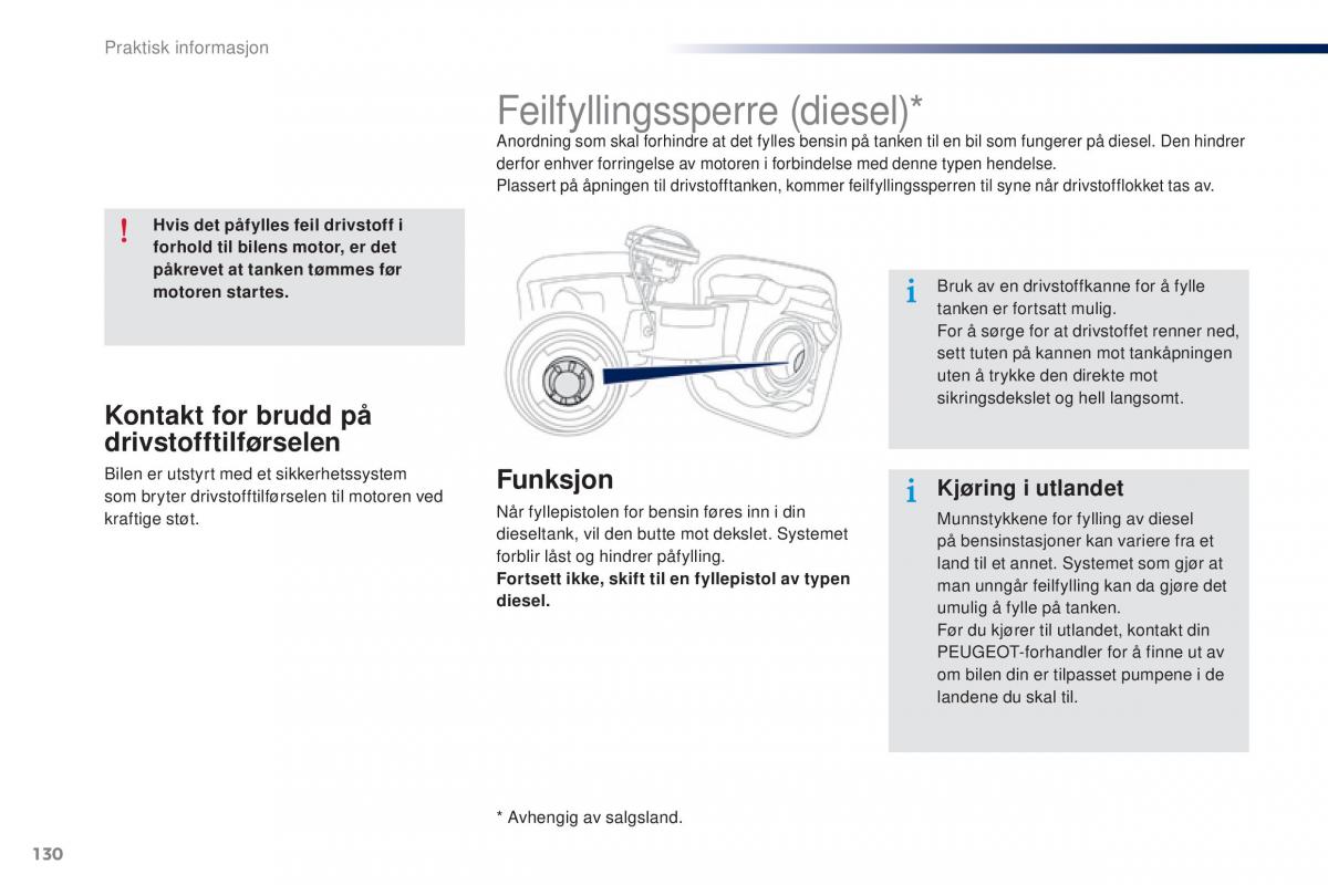 Peugeot 301 bruksanvisningen / page 132