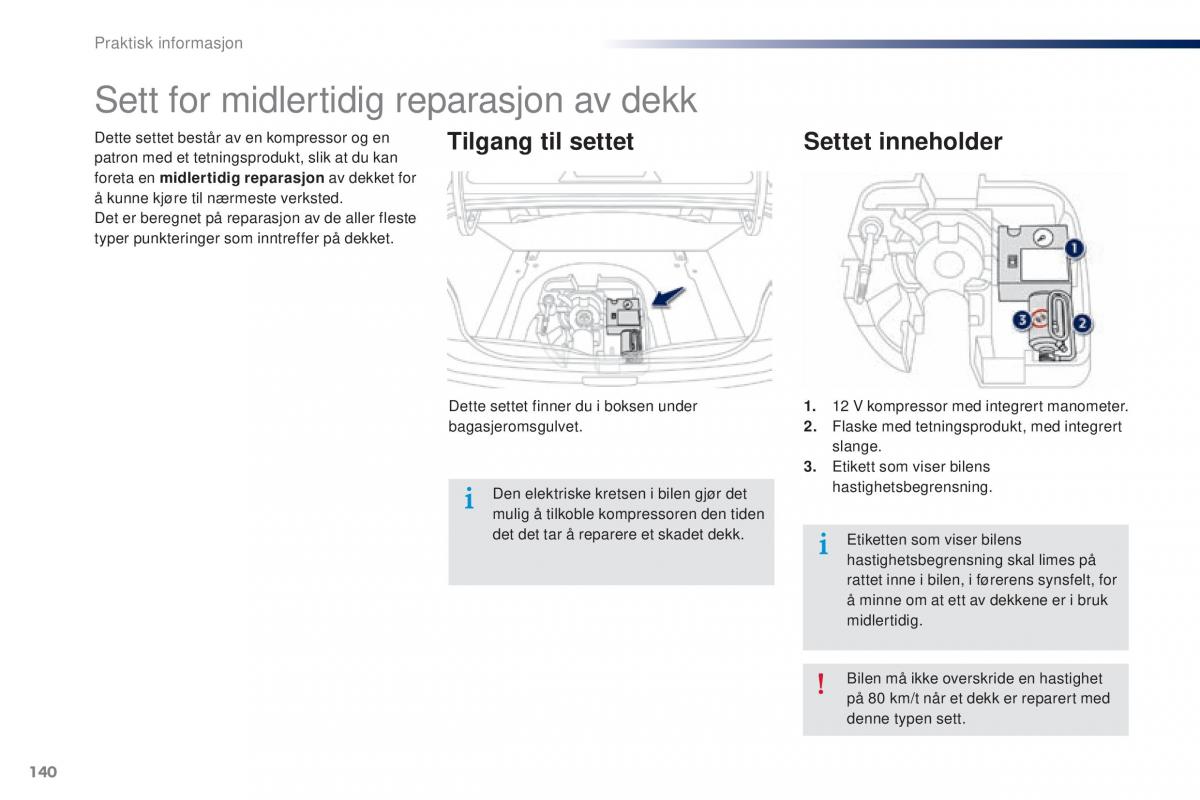 Peugeot 301 bruksanvisningen / page 142