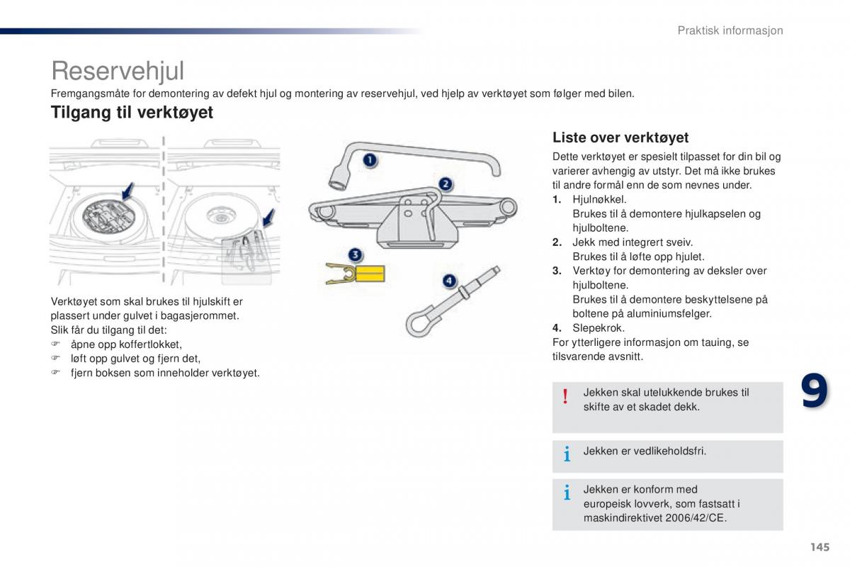 Peugeot 301 bruksanvisningen / page 147