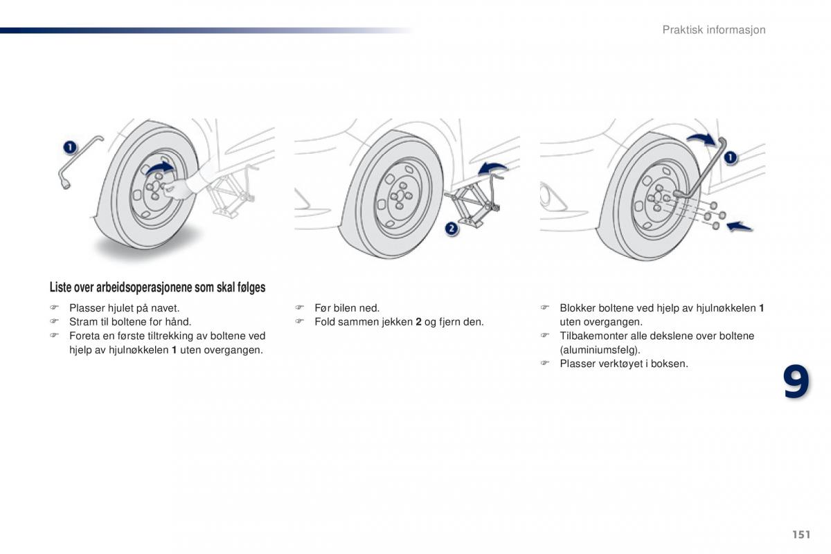 Peugeot 301 bruksanvisningen / page 153