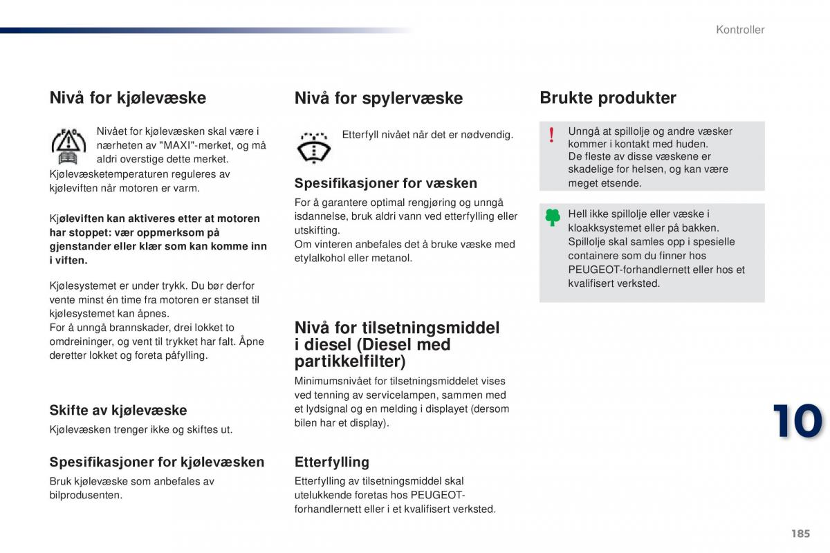 Peugeot 301 bruksanvisningen / page 187