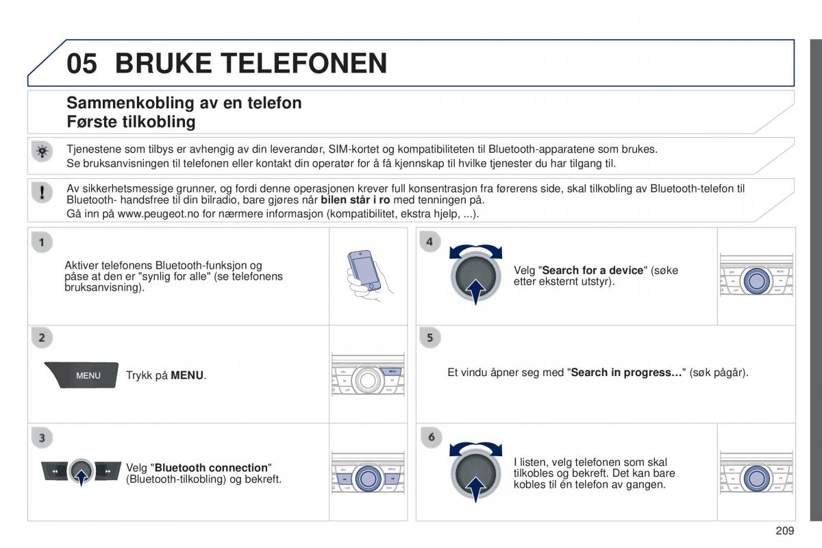 Peugeot 301 bruksanvisningen / page 211