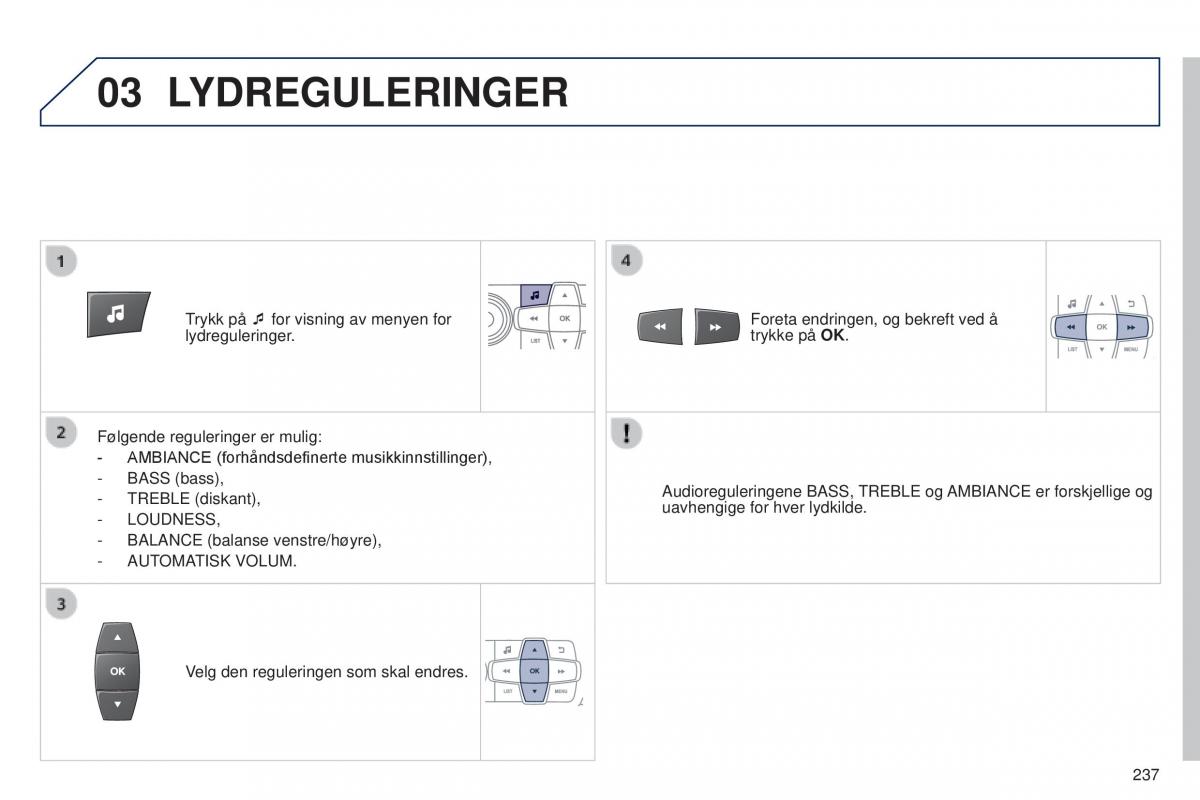 Peugeot 301 bruksanvisningen / page 239