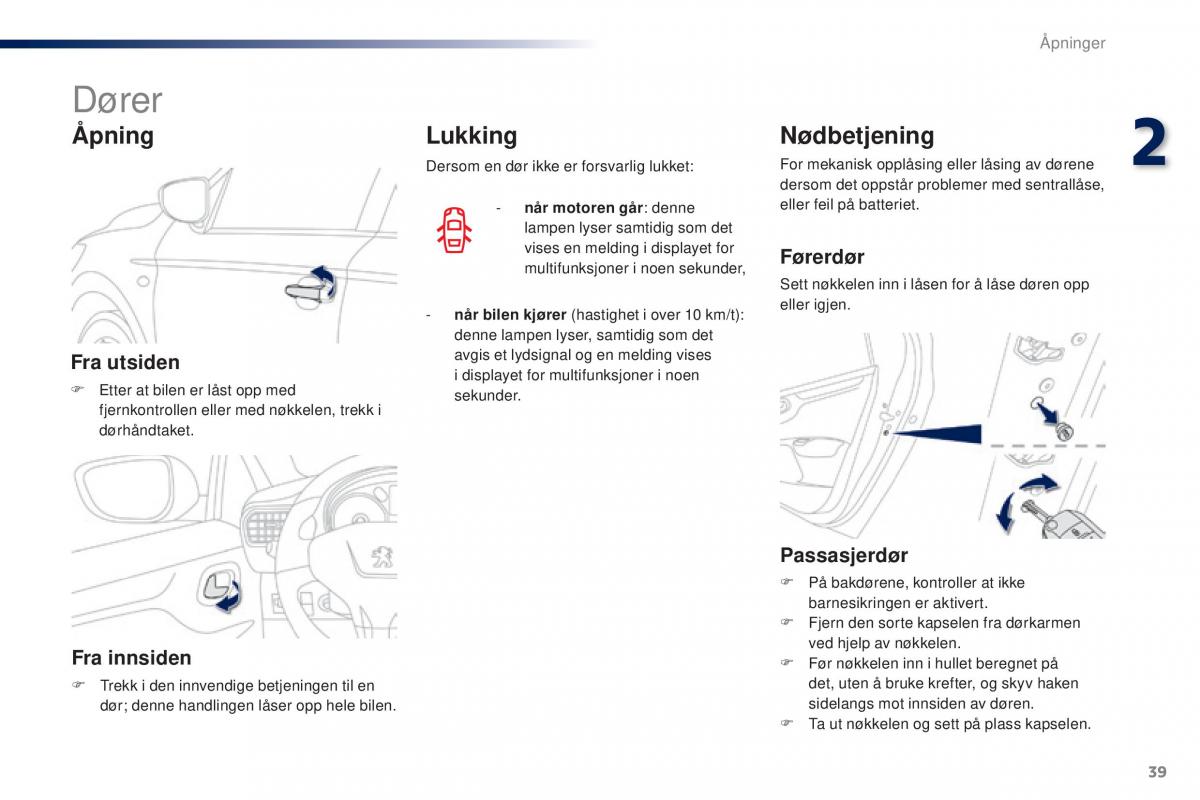 Peugeot 301 bruksanvisningen / page 41