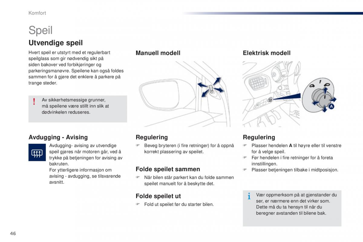 Peugeot 301 bruksanvisningen / page 48