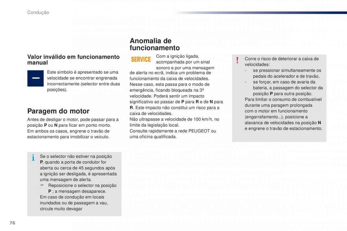 Peugeot 301 manual del propietario / page 78